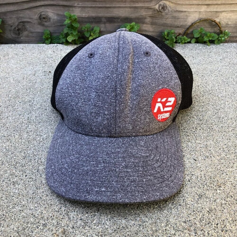 YUPOONG K2 Systems Trucker Hat Men's One Size Grey Fitted Cap​​​​